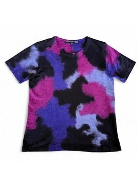 Veronica Beard Women's Tie Dye Pima Cotton Tee Size S